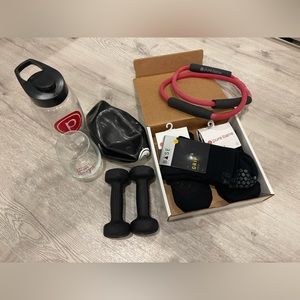 Lot of 5 Pure Barre socks and other equipment